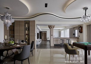 上海別墅裝修案例 現代風加多元建材混搭，完美大氣宅